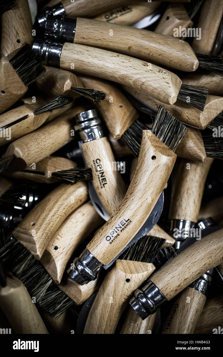 France, Savoie, Chambery, Opinel factory, Opinel pocketknife Stock