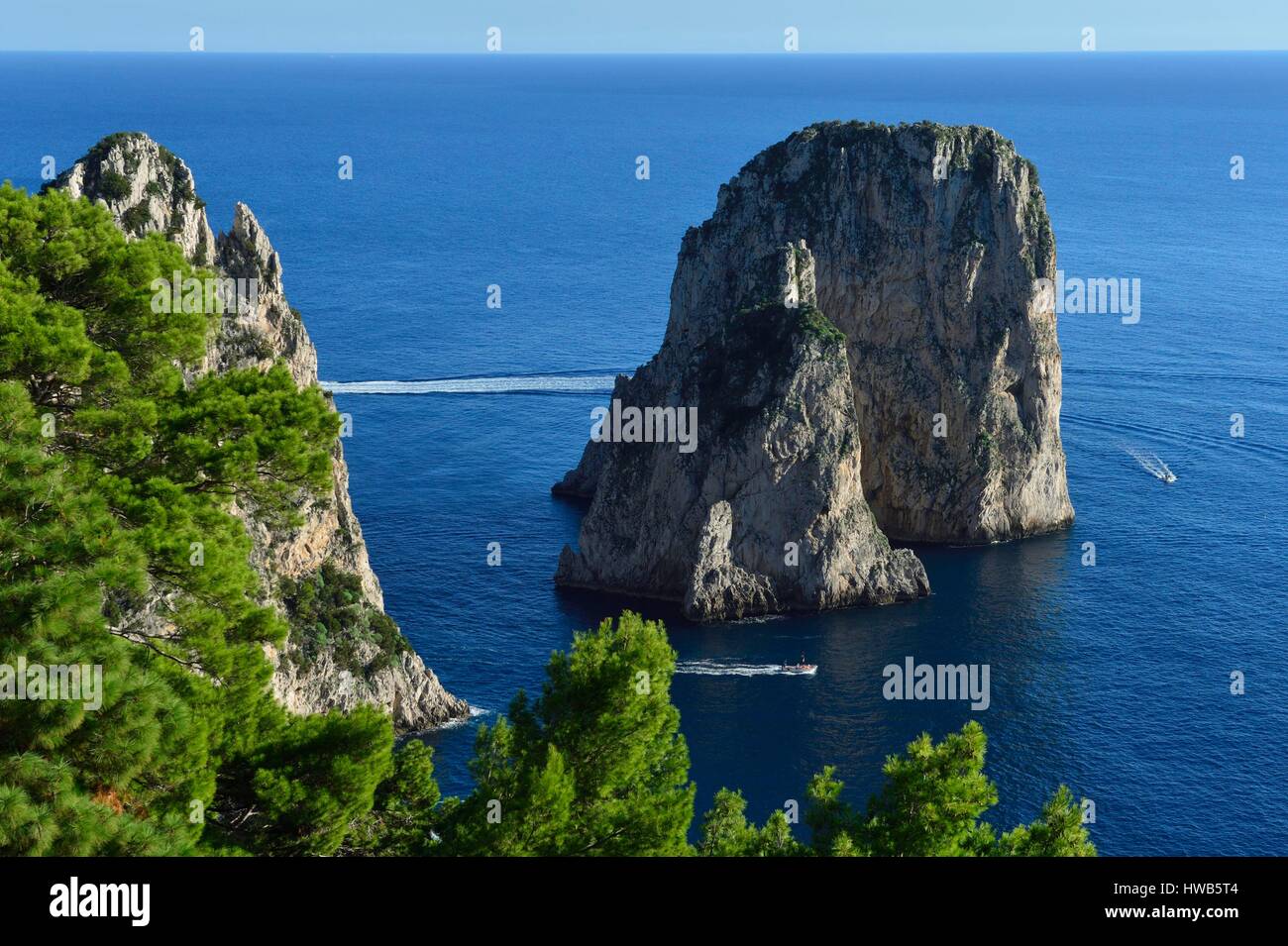 Italy, Campania, Capri Island, Faraglioni Rocks Stock Photo - Alamy