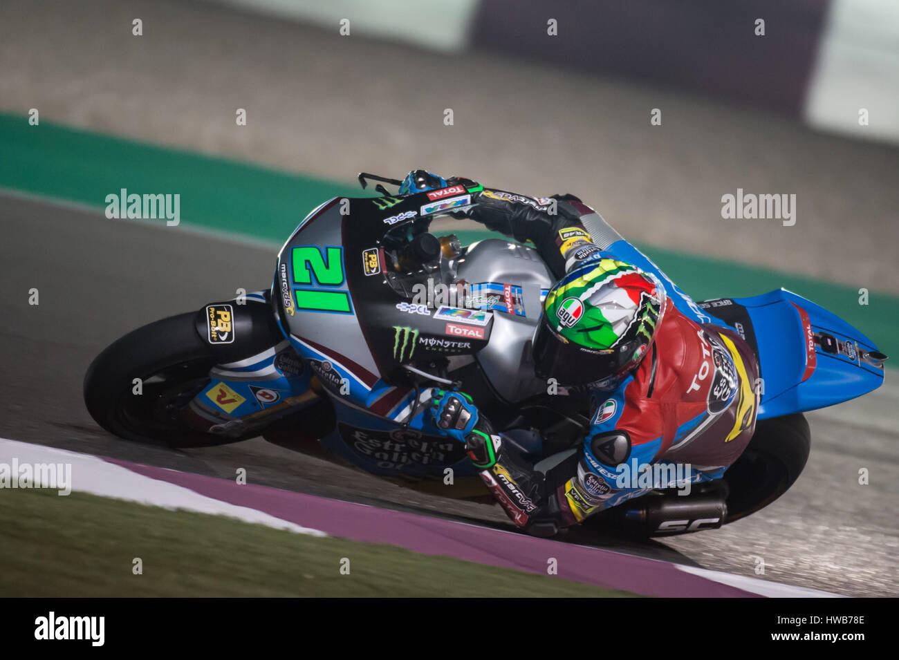 Losail Circuit Qatar 18th March 2017 Franco Morbidelli Who Rides Stock Photo Alamy