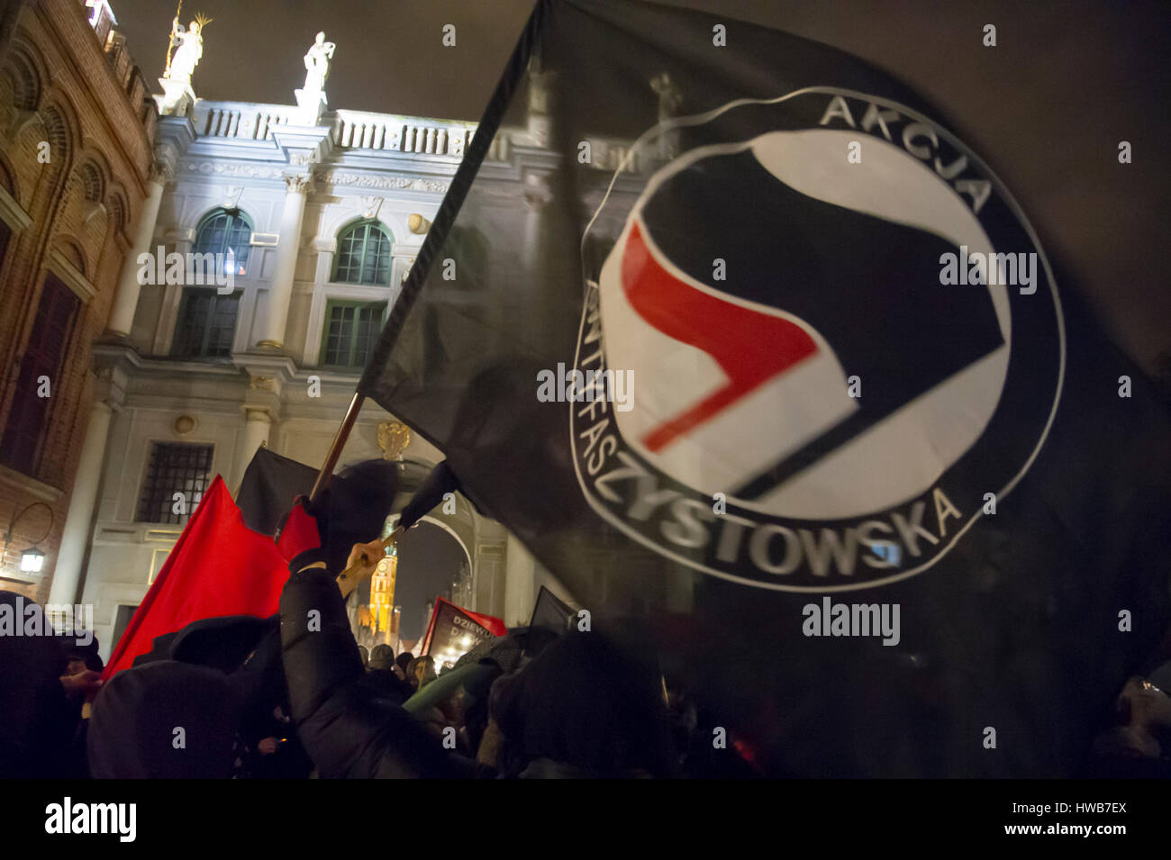 Anti-racism demonstration on 18 March 2017 in Gdansk, Poland . On 21 March will be International Day for the Elimination of Racial Discrimination © Wojciech Strozyk / Alamy Live News Stock Photo
