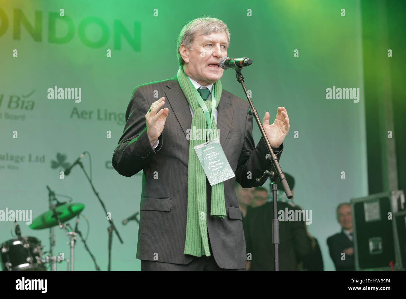 Trafalgar Square, London, UK, 19th March 2017, Dan Mulhall addresses