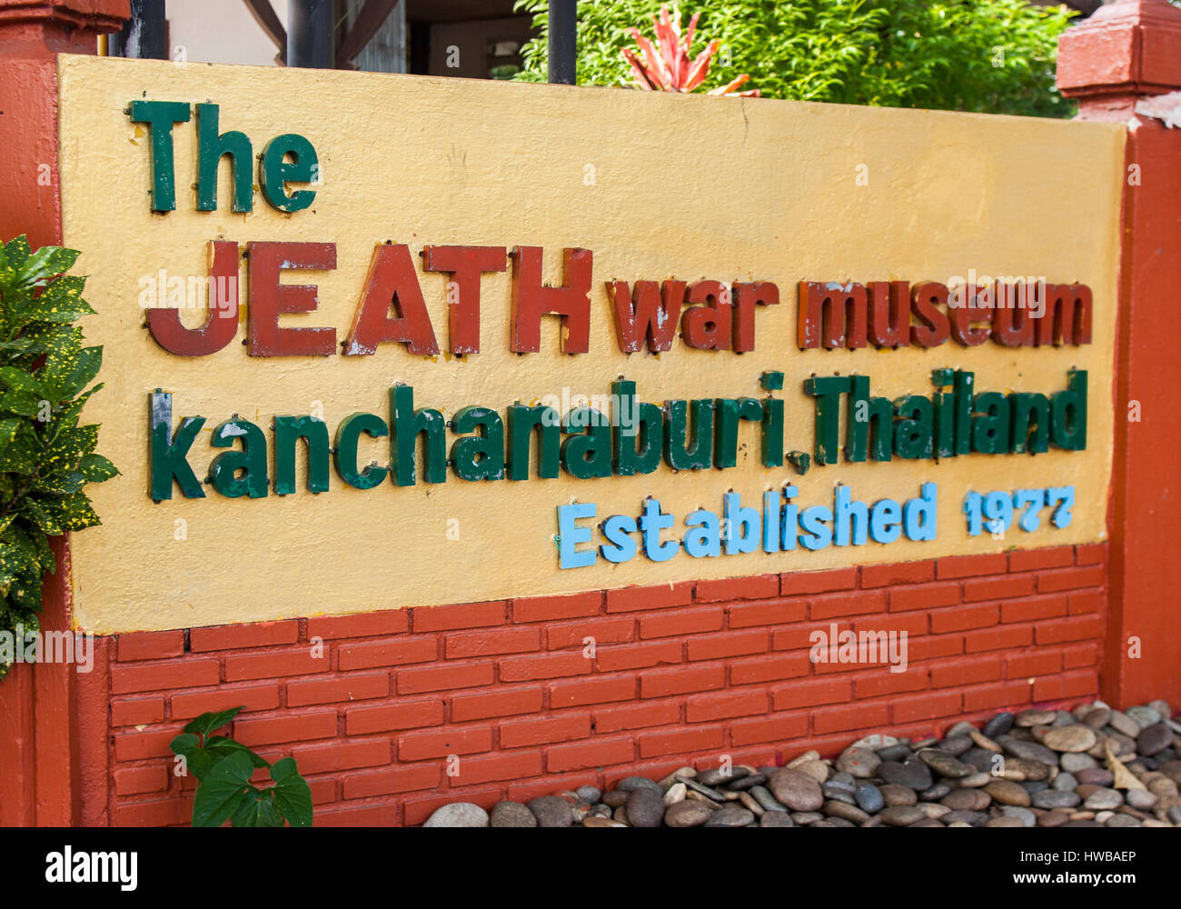 Kanchanaburi, Thailand. 15th Nov, 2006. The JEATH War Museum is one of two museums in Thailand about the notorious Death Railway built in WW 2 from 1942 to 1943 by Allied Prisoners of War of the Japanese, a part of the infamous Thai-Burma railways. The acronym JEATH stands for the primary nationalities involved in the railways construction: Japanese, English, Australian, American, Thai and Holland. Credit: Arnold Drapkin/ZUMA Wire/Alamy Live News Stock Photo