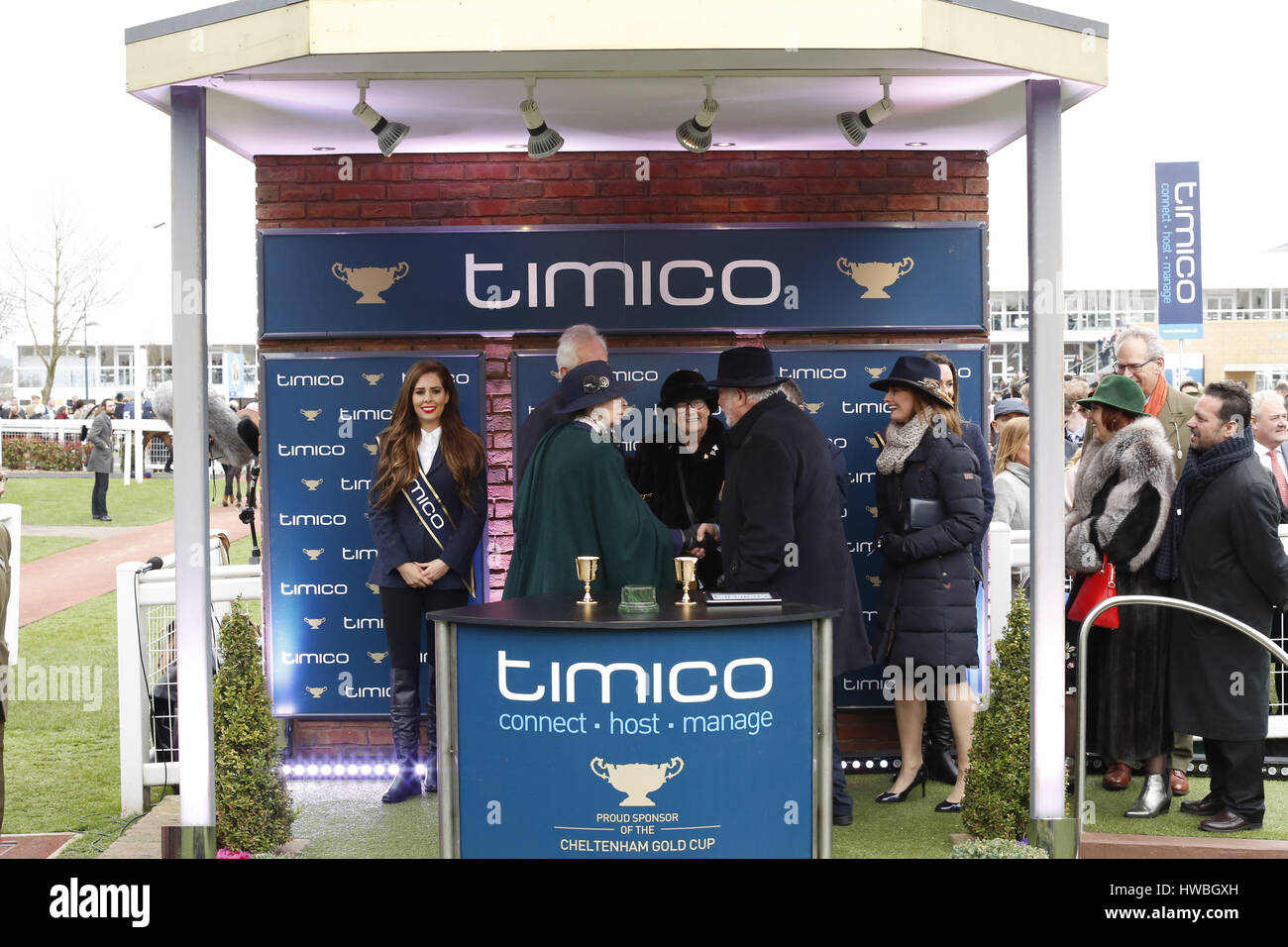 17.03.2017 - Cheltenham; Winners presentation with Princess Anne ...