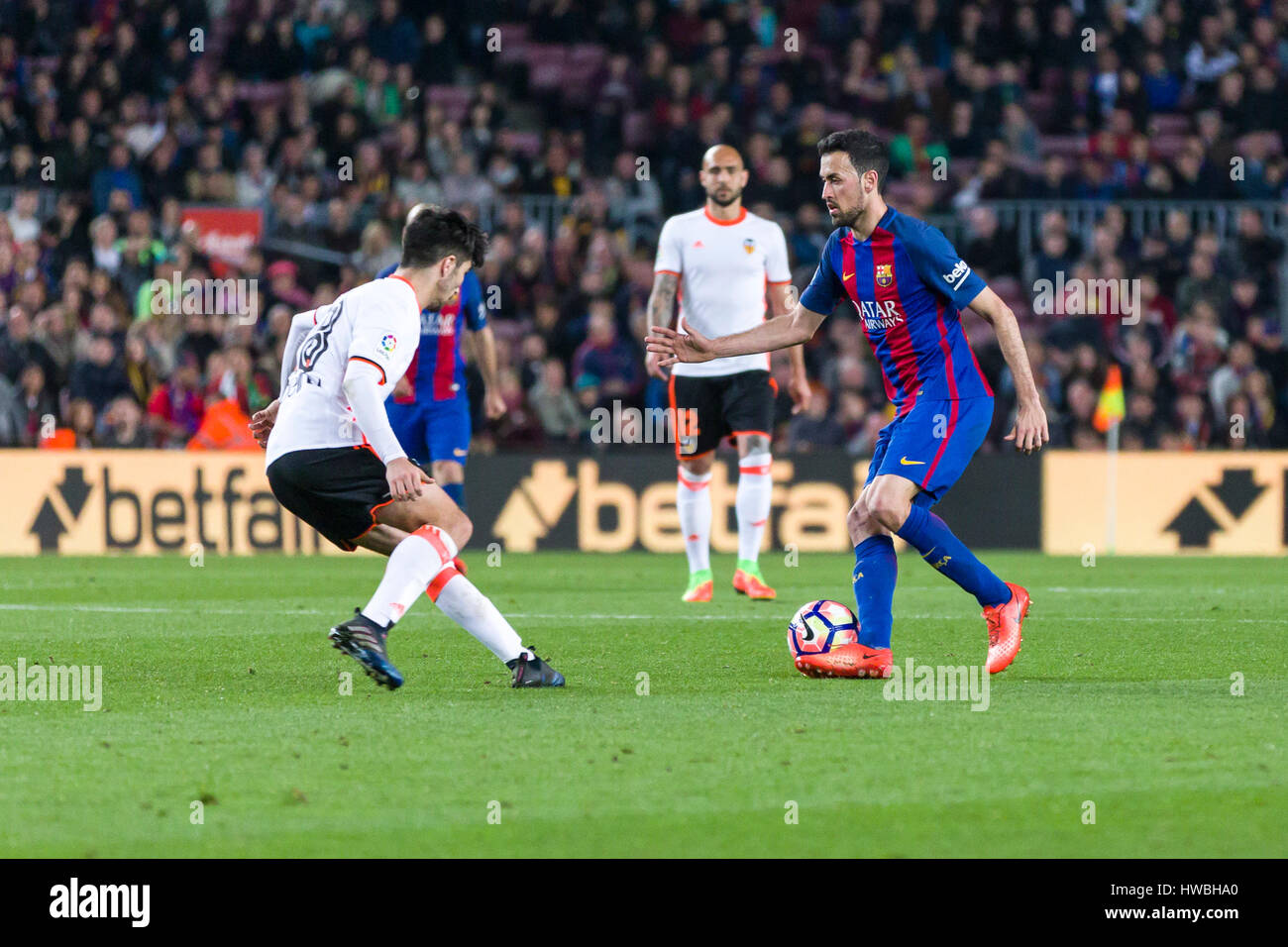 March 19, 2017 Sergio Busquets during the match between FC Barcelona