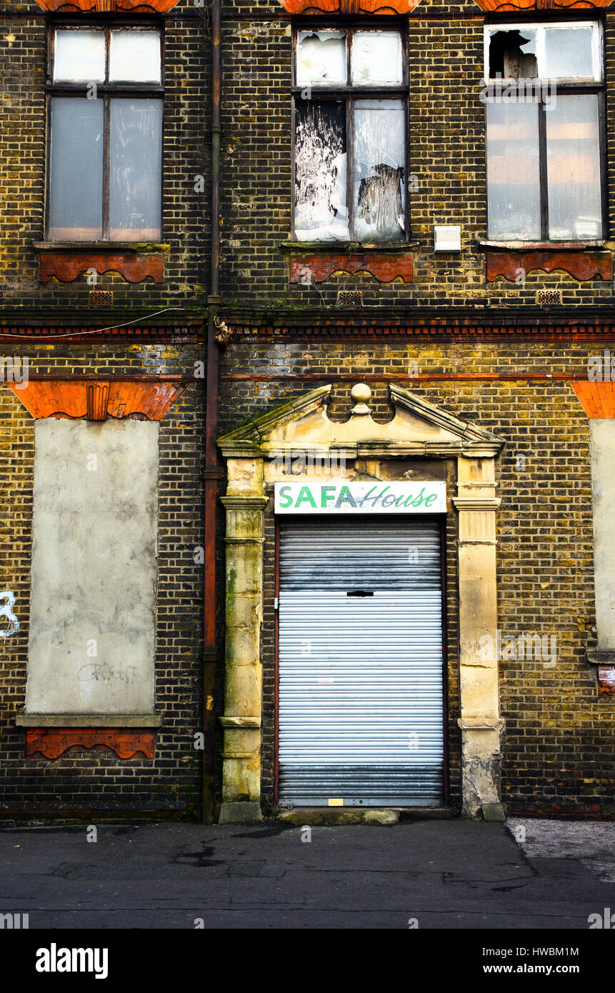 Abandoned building in New Cross - London, England Stock Photo
