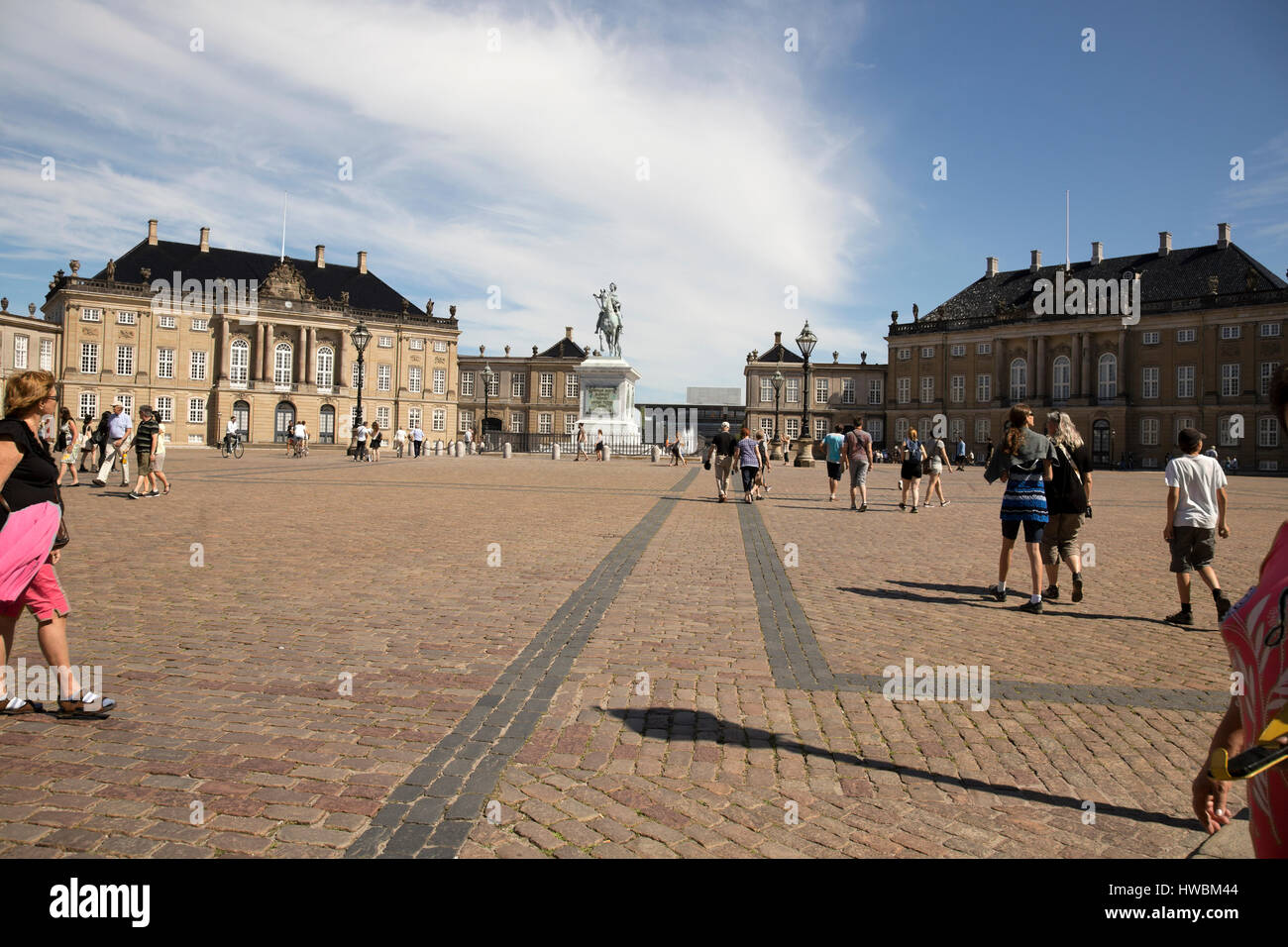 Amalienborg Palace, Copenhagen, Denmark Stock Photo