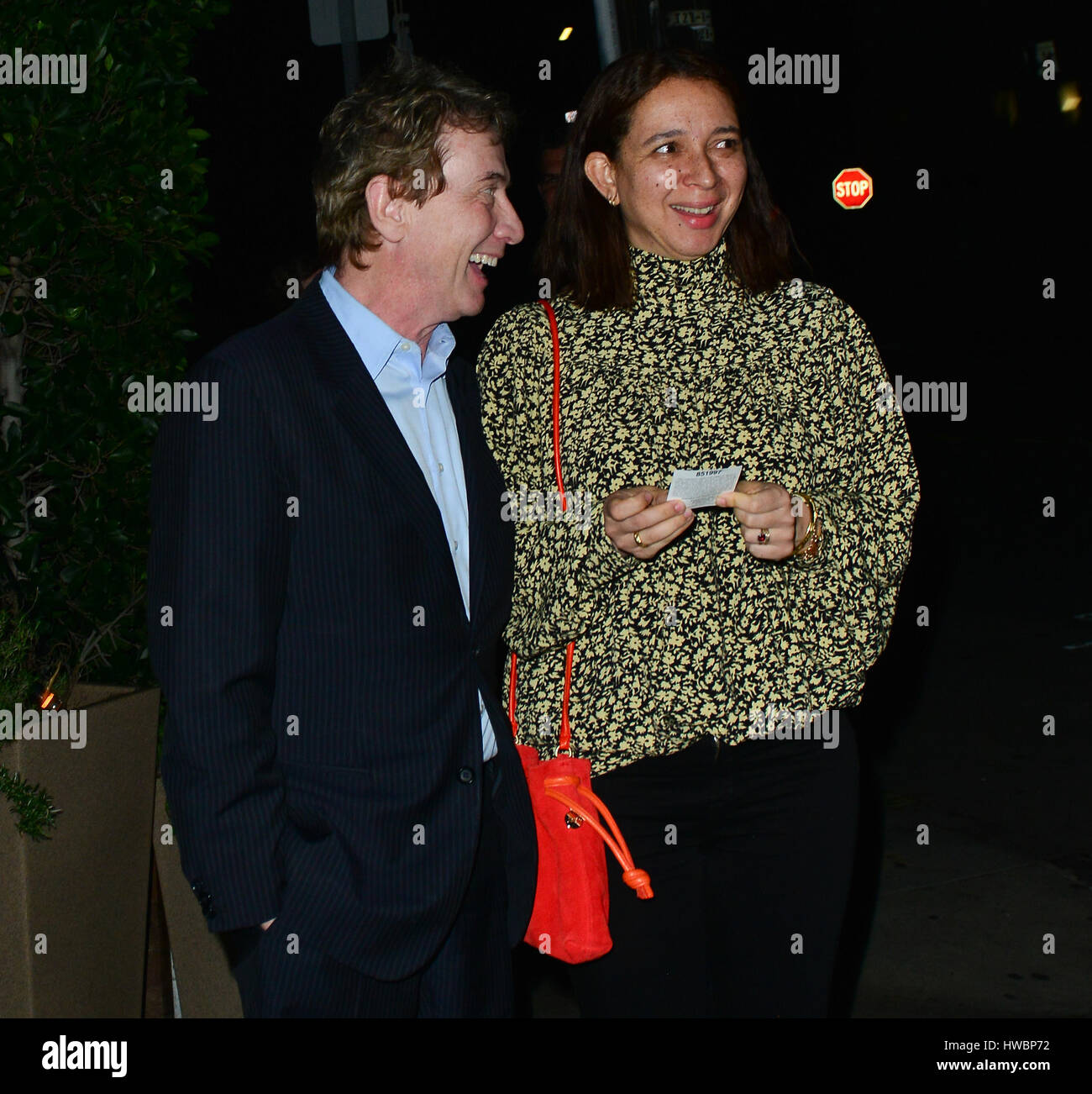 Maya Rudolph and Marty Short at Giorgio Baldi restaurant in Santa