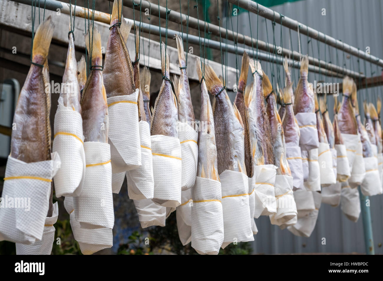 Salted fish Stock Photo