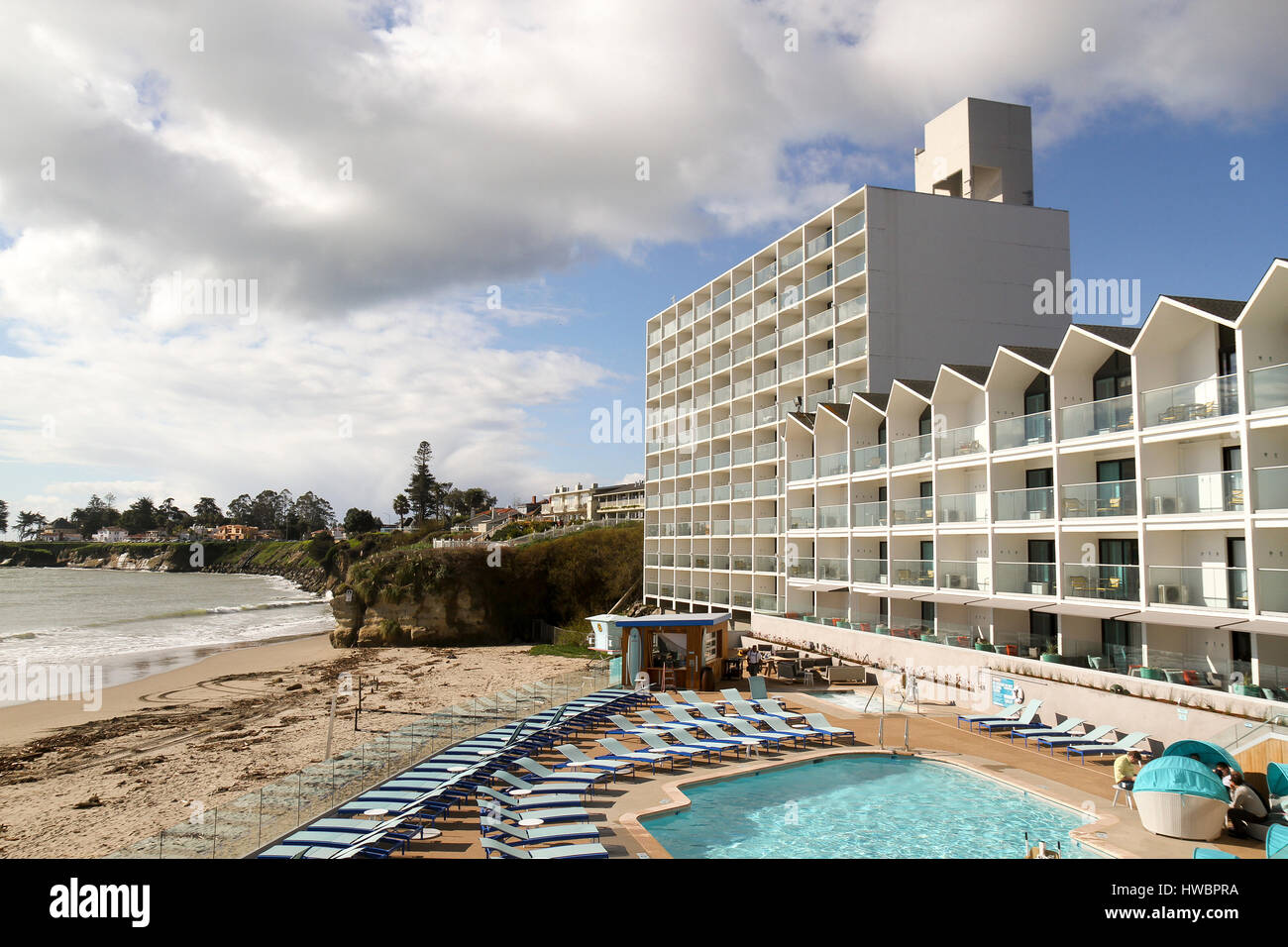 The Dream Inn, Santa Cruz, California, United States Stock Photo