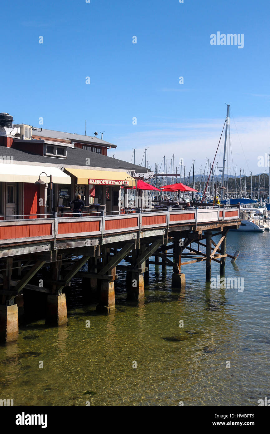 Paluca Trattoria, Fisherman's Wharf, Monterey, California, United States Stock Photo