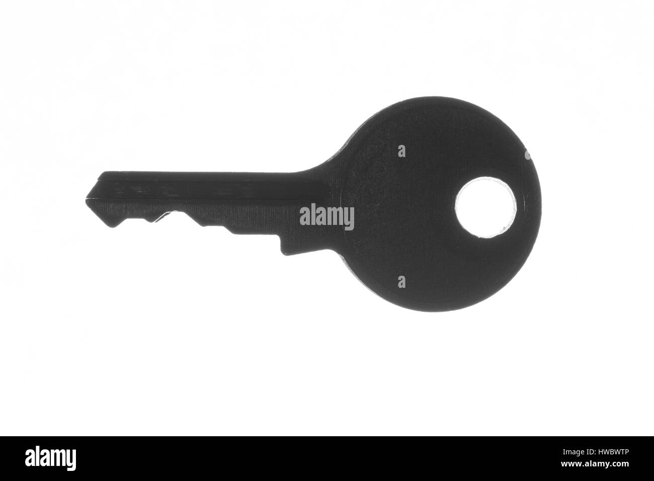 A key of a padlock, isolated on a white background Stock Photo - Alamy