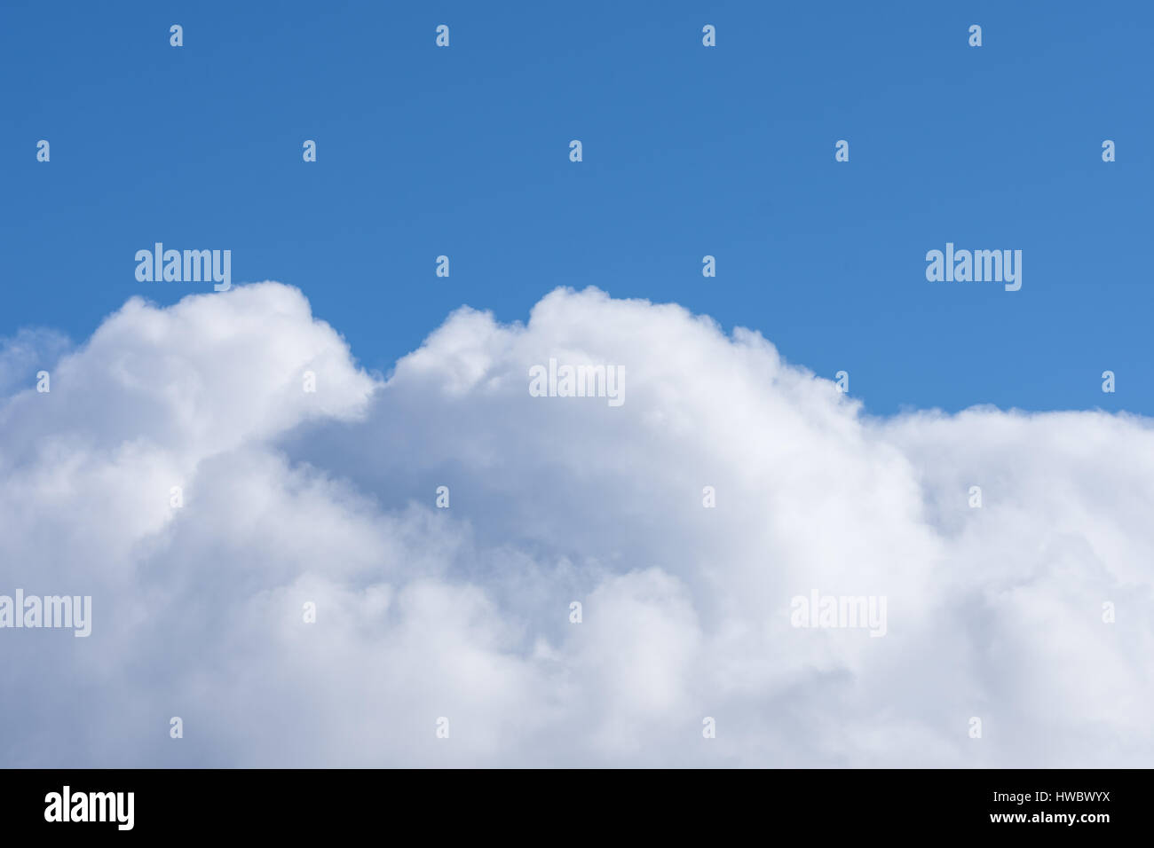 White cumulus clouds in the blue summer sky Stock Photo - Alamy