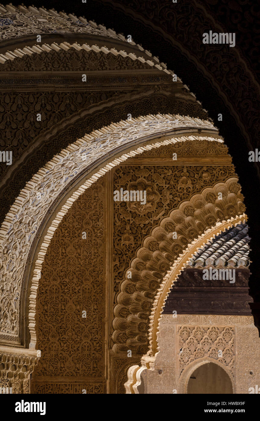 Alhambra, Granada, province of Granada, Andalusia, Spain, Europe Stock Photo