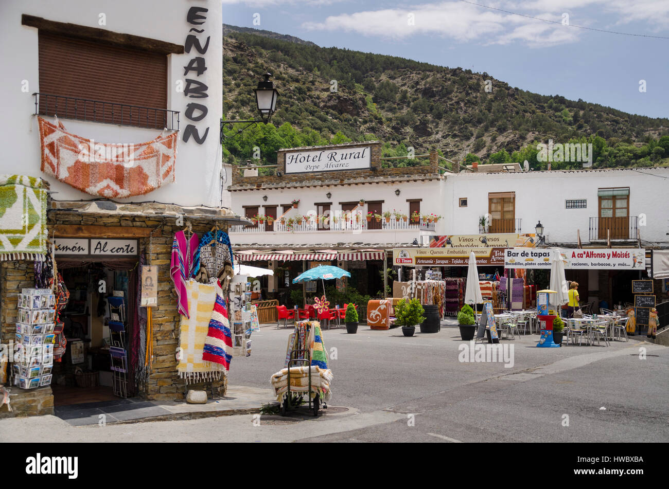 Trevelez, La Alpujarra, province of Granada, Spain, Europe Stock Photo