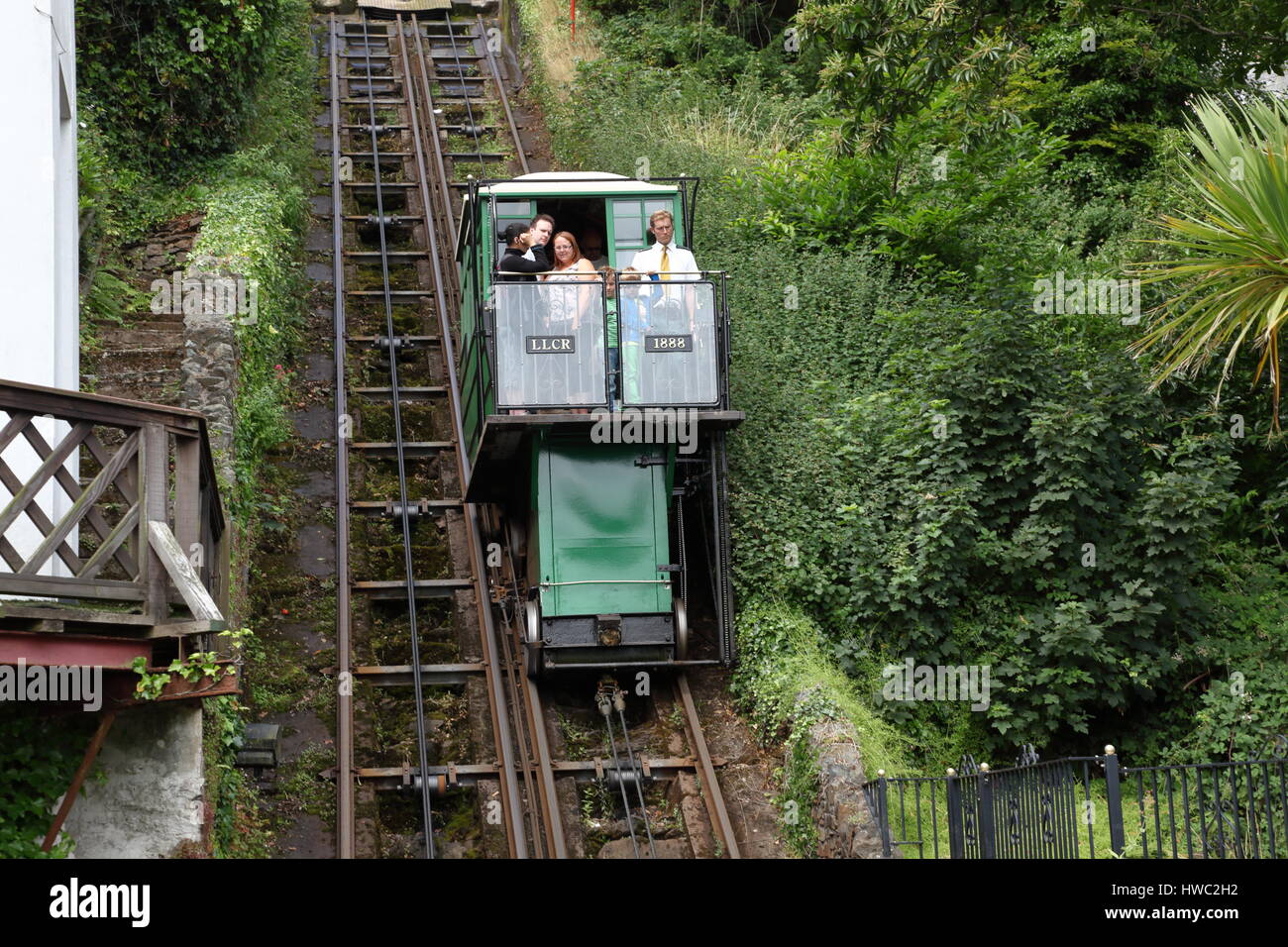 Lynton Lynmouth Cliff Railway North High Resolution Stock Photography