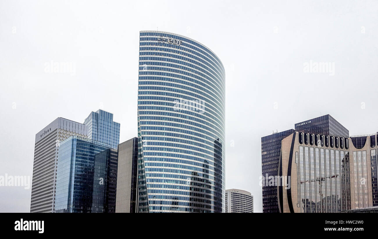 EDF headquarter in La Defense.  Hauts-de-Seine. Ile de France. Paris, France Stock Photo