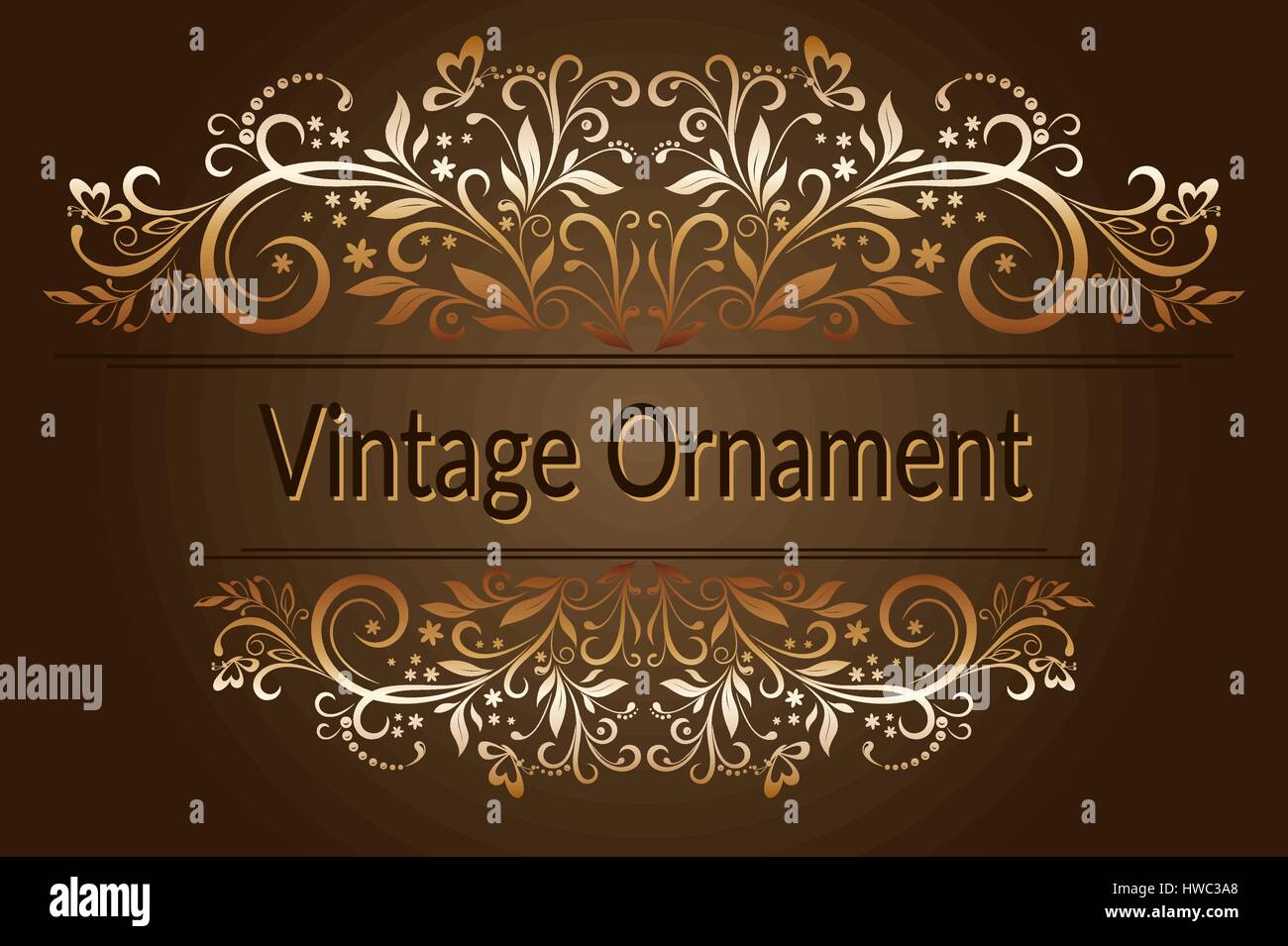 Vintage Floral Ornament Stock Vector Image & Art - Alamy