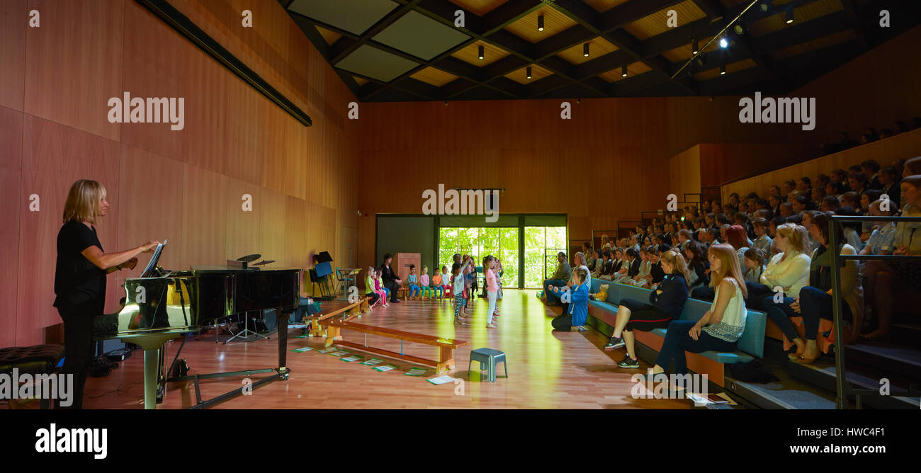 Panoramic View Of Double Height Performance Hall During Rehearsal