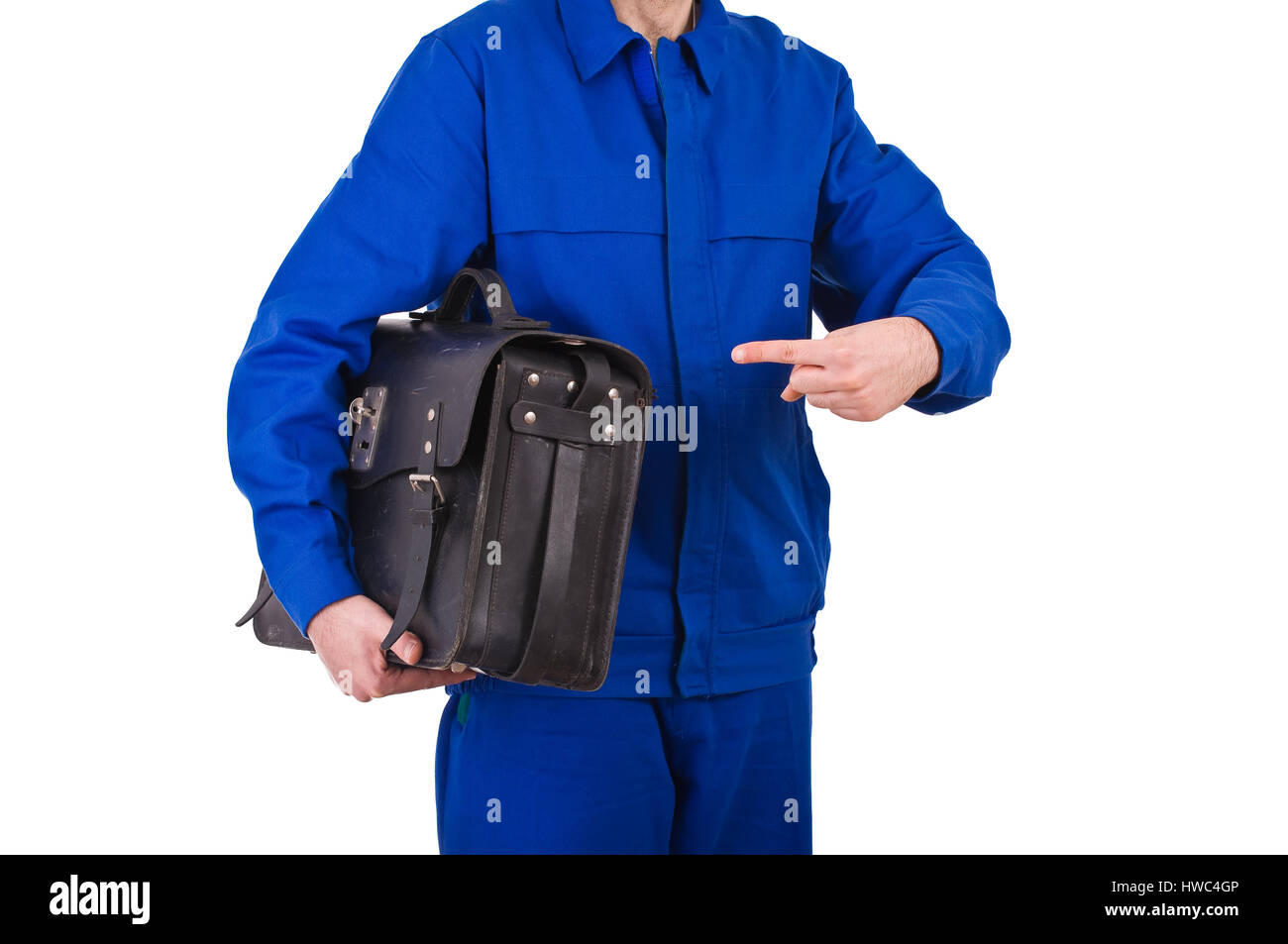Blue collar worker Stock Photo Alamy
