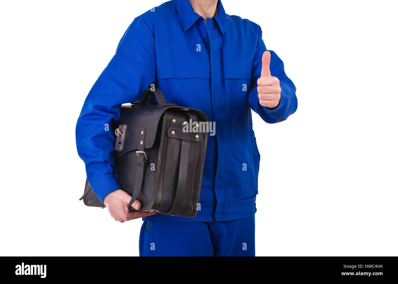 Blue collar worker Stock Photo Alamy