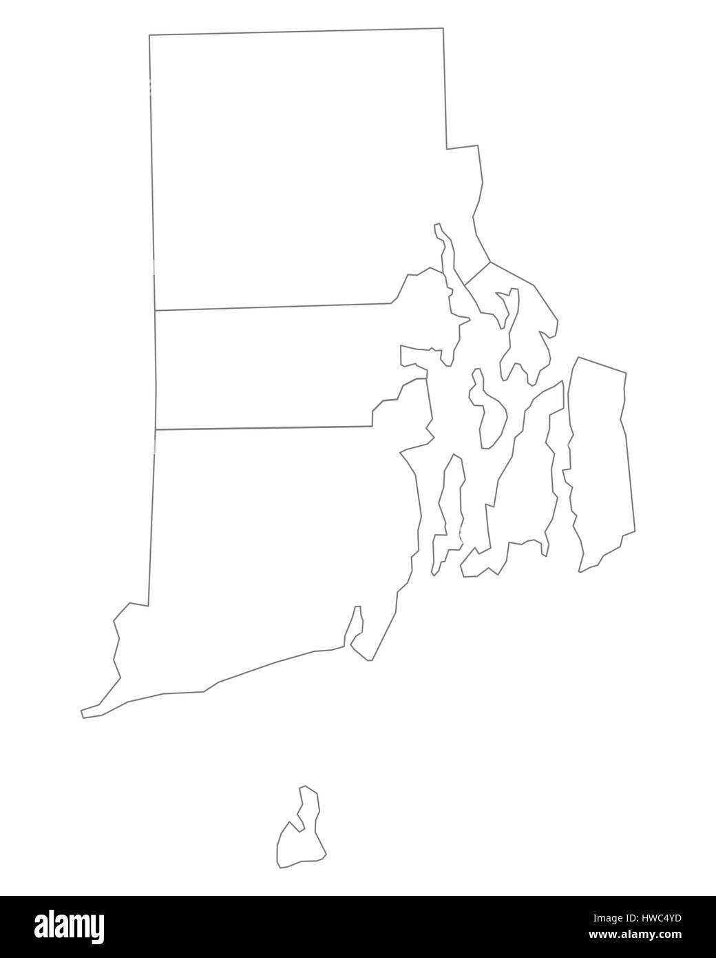 map-of-rhode-island-stock-photo-alamy