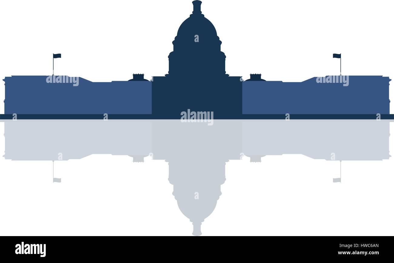 Capitol icon illustrated on white background in vector Stock Vector ...