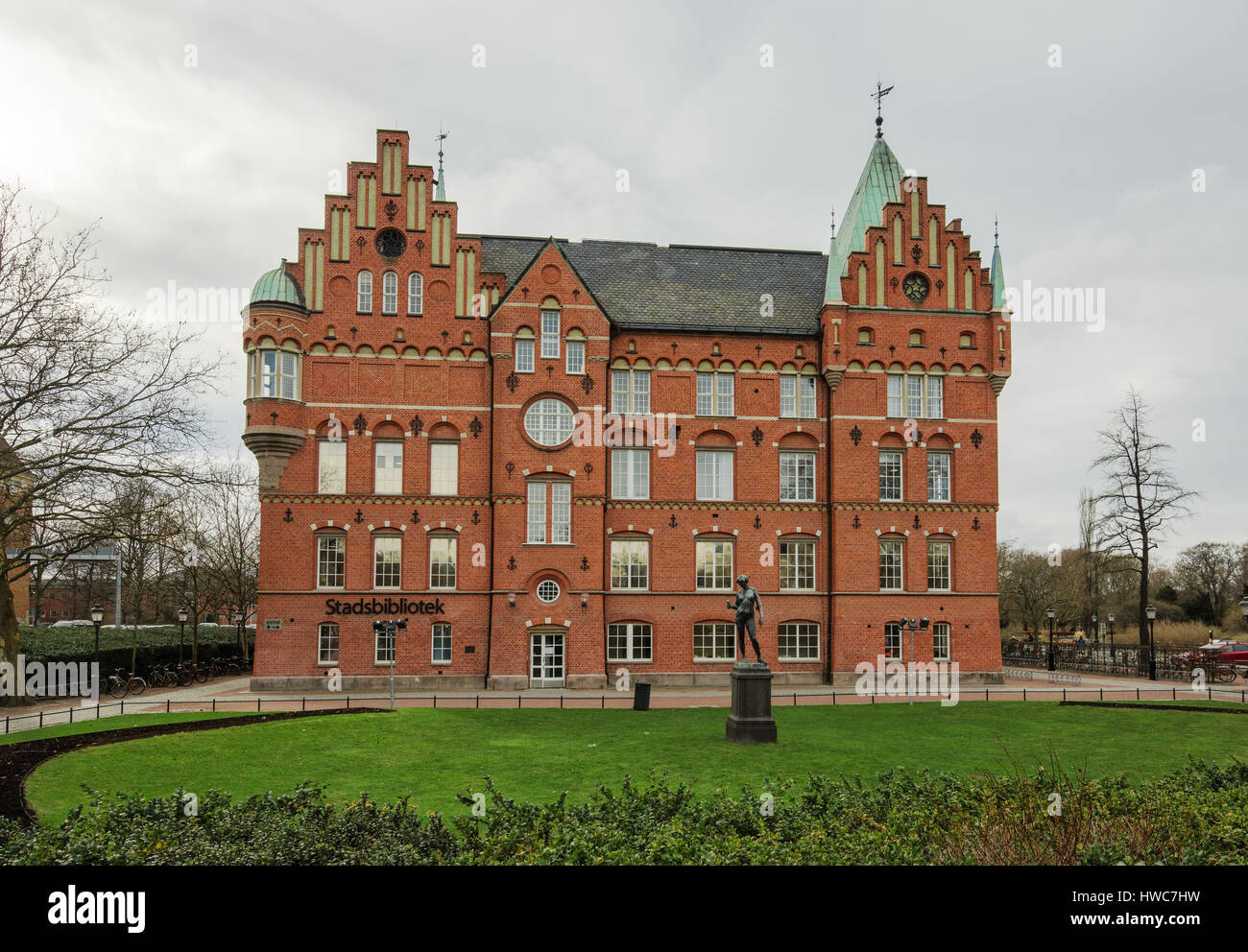 MALMO SWEDEN MARCH 12 2017 Malmo City Library in Swedish Malmo 