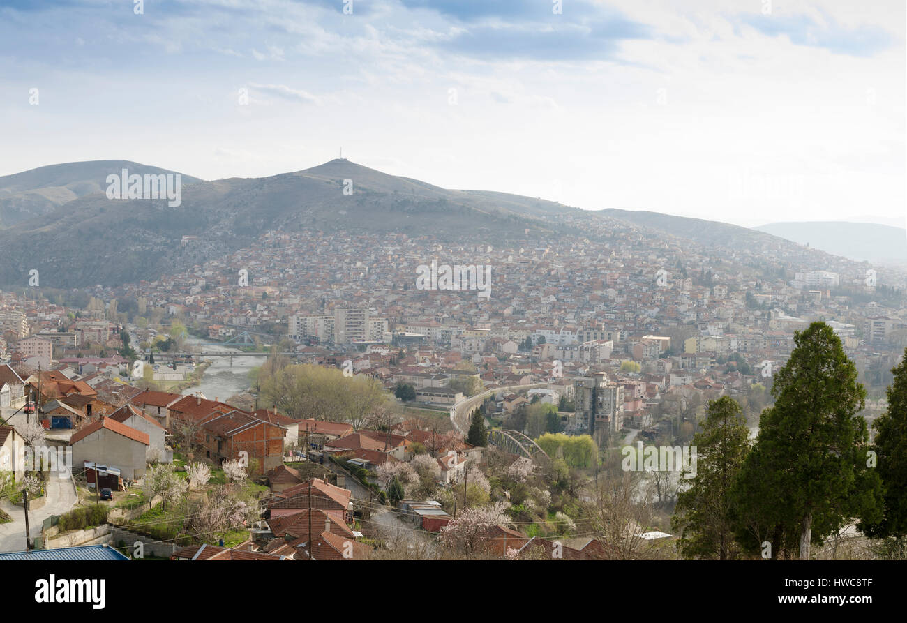 Panorama view of Veles, Macedonia Stock Photo - Alamy