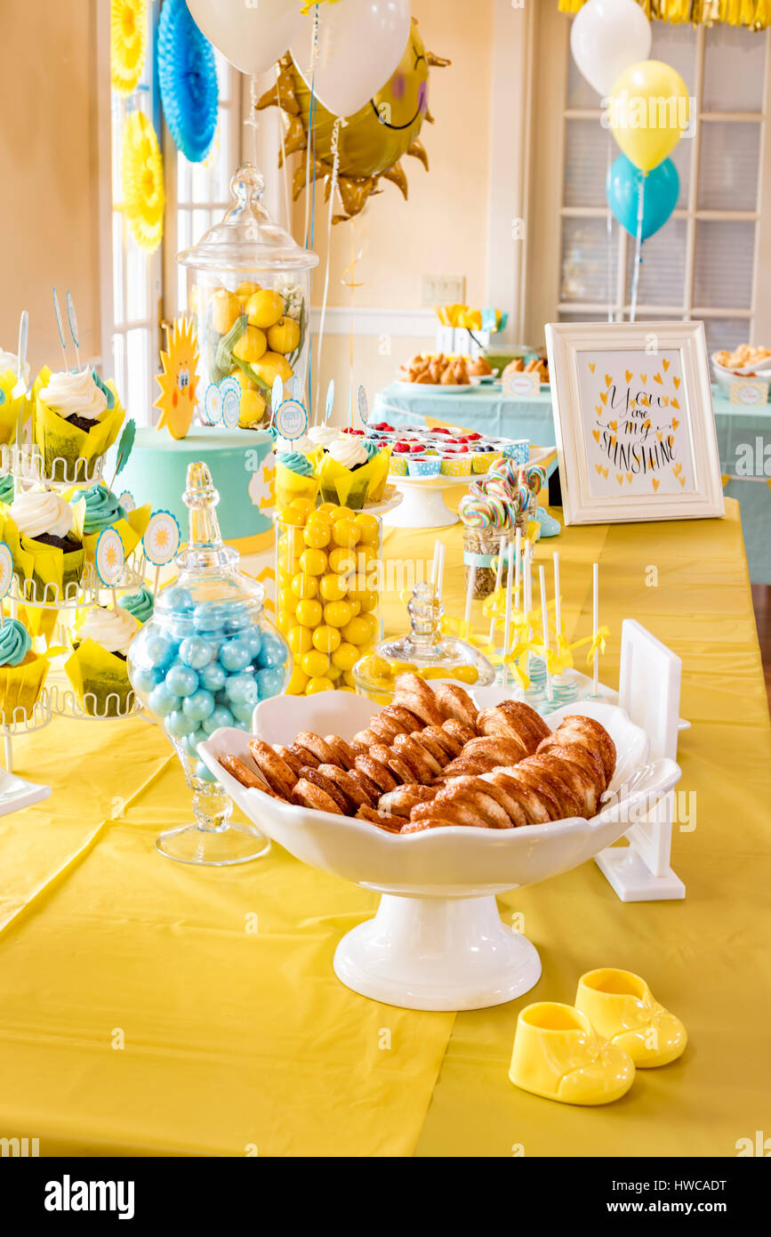 Sweet Treats On Display At A Baby Shower Stock Photo Alamy sweet-treats-on-display-at-a-baby-shower-stock-photo-alamy