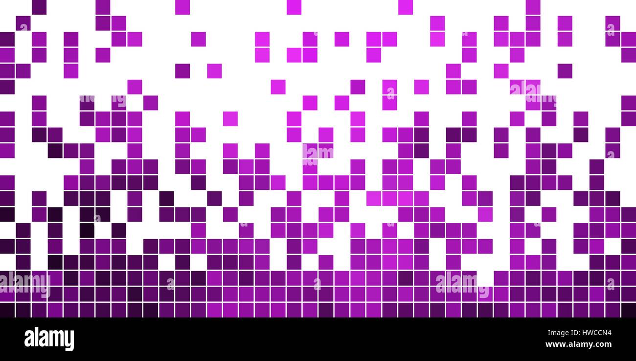 abstract vector square pixel mosaic background - violet Stock Vector ...