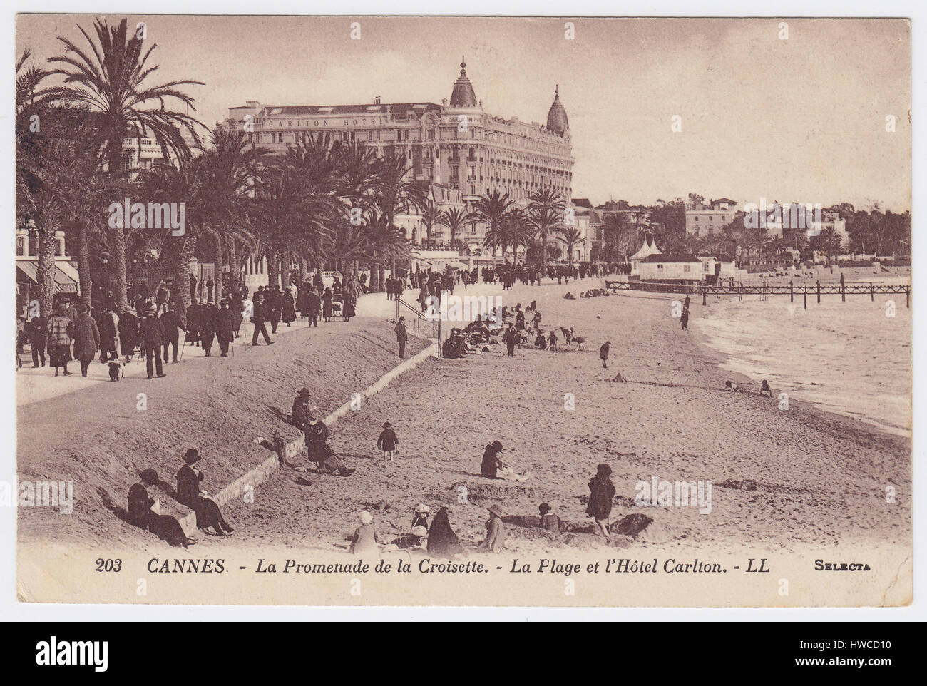 Hotel Carlton & Boulevard de la Croisette, Cannes, France ...