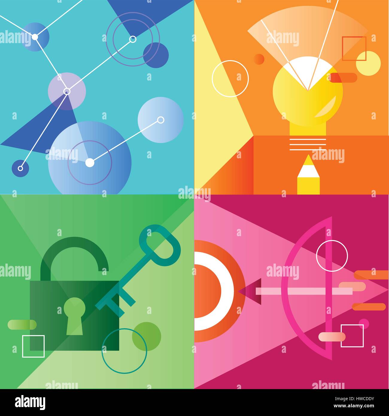 Icon Business Vector Set Colorful Stock Vector Image & Art - Alamy