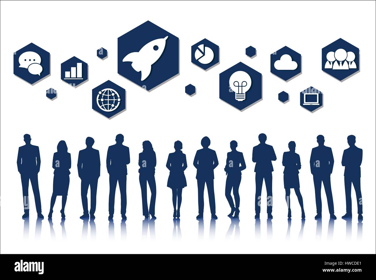 Vector UI Illustration Business People Concept Stock Vector Image & Art ...