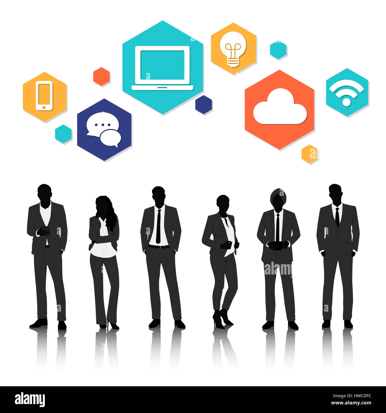 Vector UI Illustration Business People Concept Stock Vector Image & Art ...
