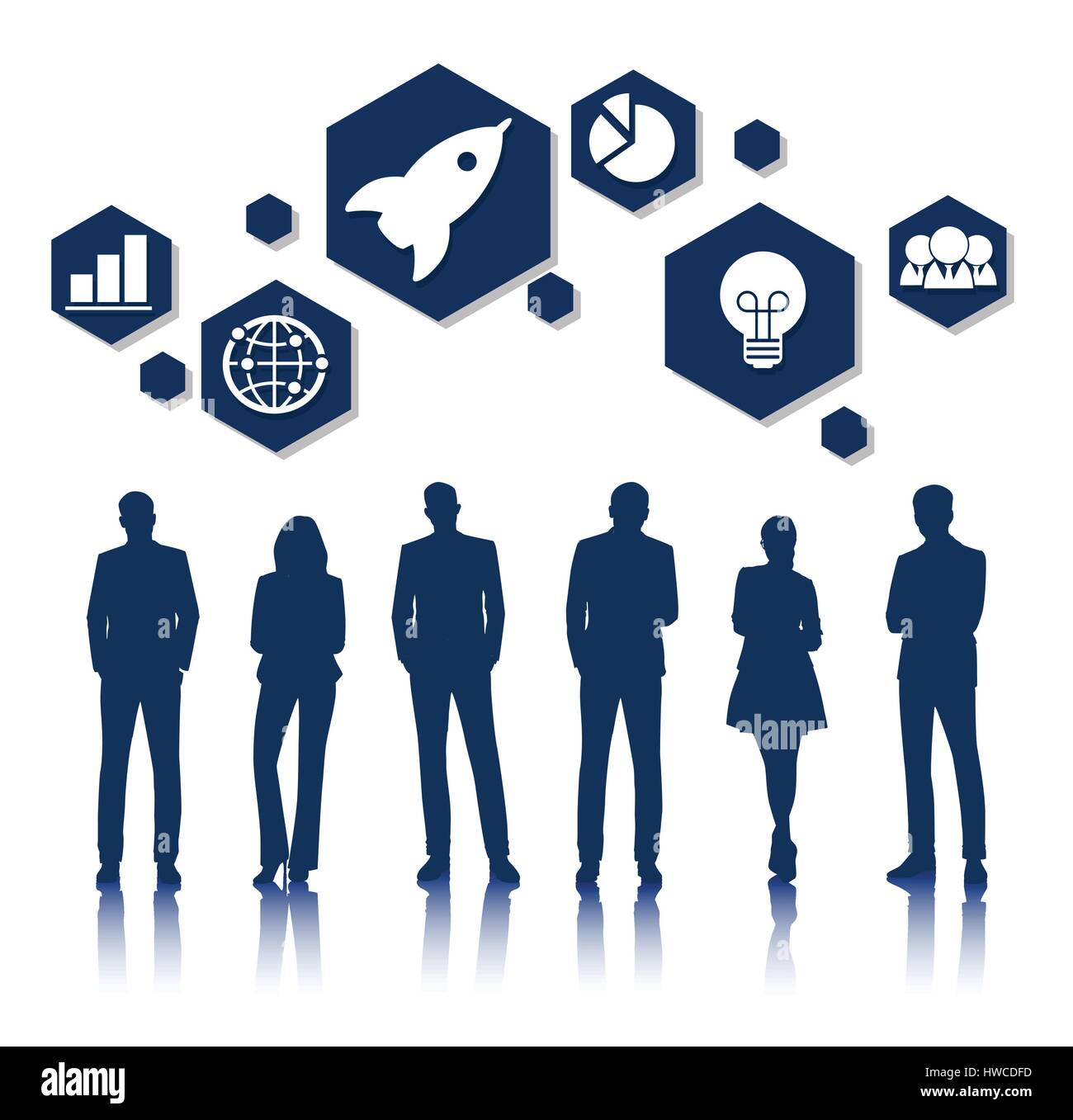 Vector UI Illustration Business People Concept Stock Vector Image & Art ...
