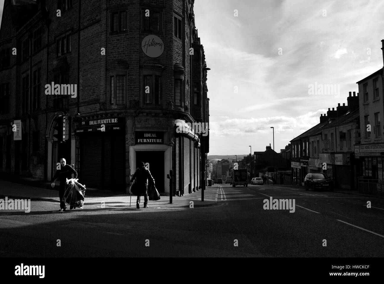 Westgate Hall Buildings, Westgate Road, NewcastleuponTyne Stock Photo