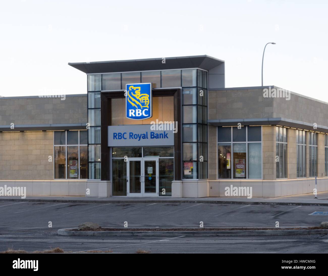 A Royal Bank of Canada (RBC) branch in Calgary, Alberta, Canada. Stock Photo
