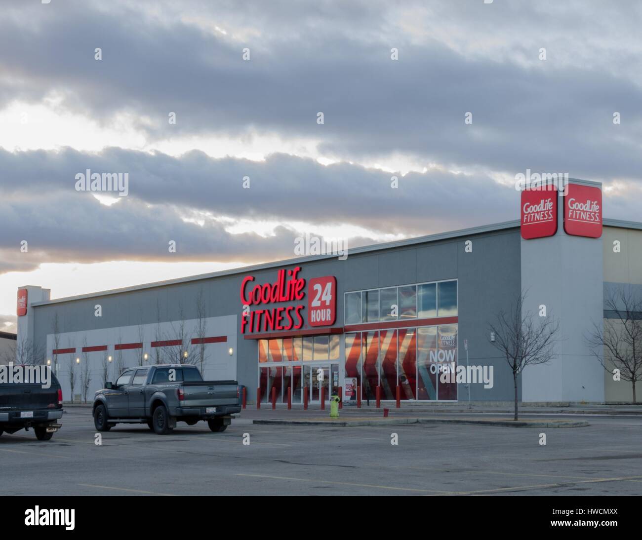 A Goodlife Fitness retail store in Calgary, Alberta, Canada. Stock Photo