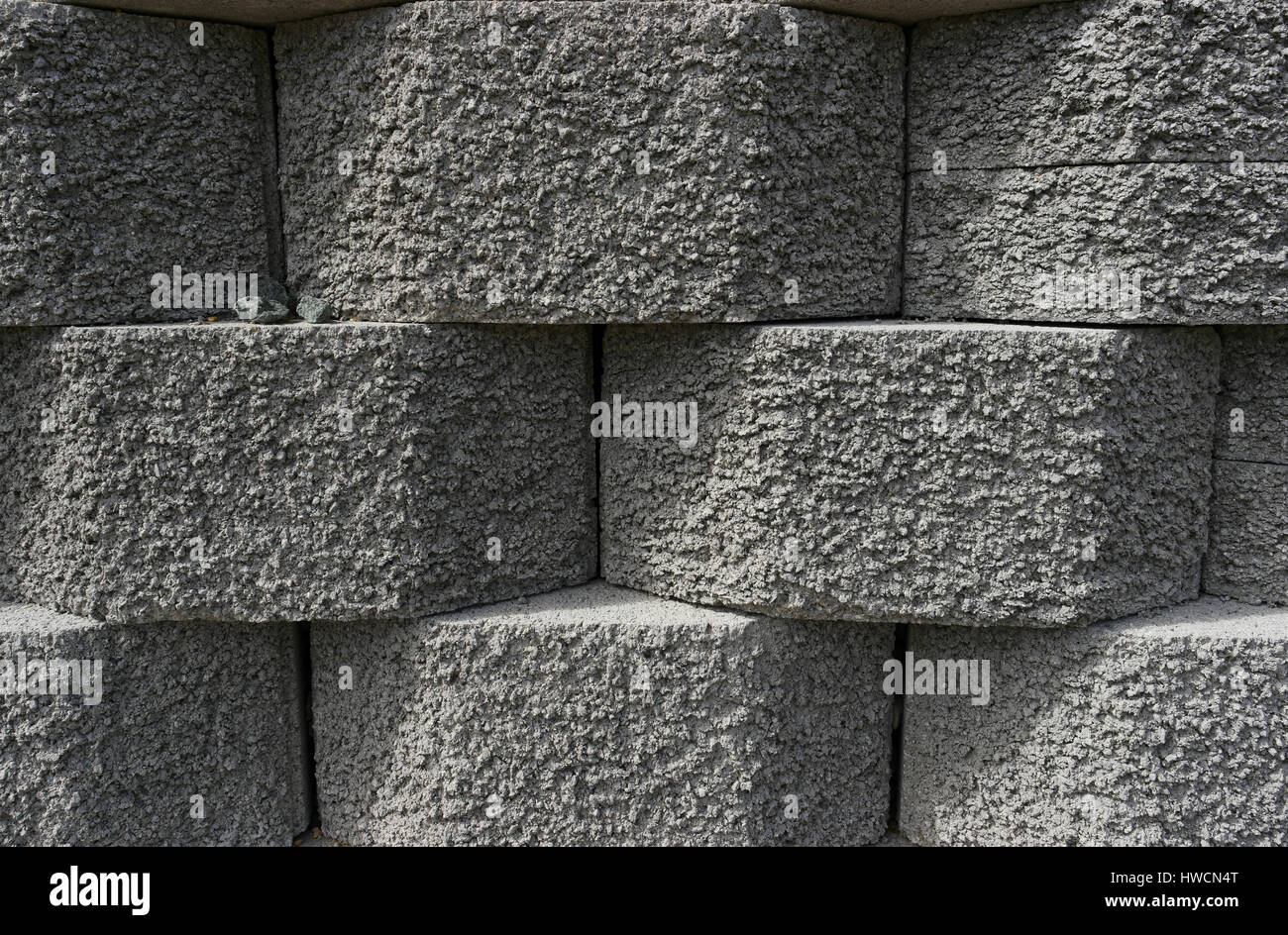 Cement blocks stacked for construction Stock Photo Alamy