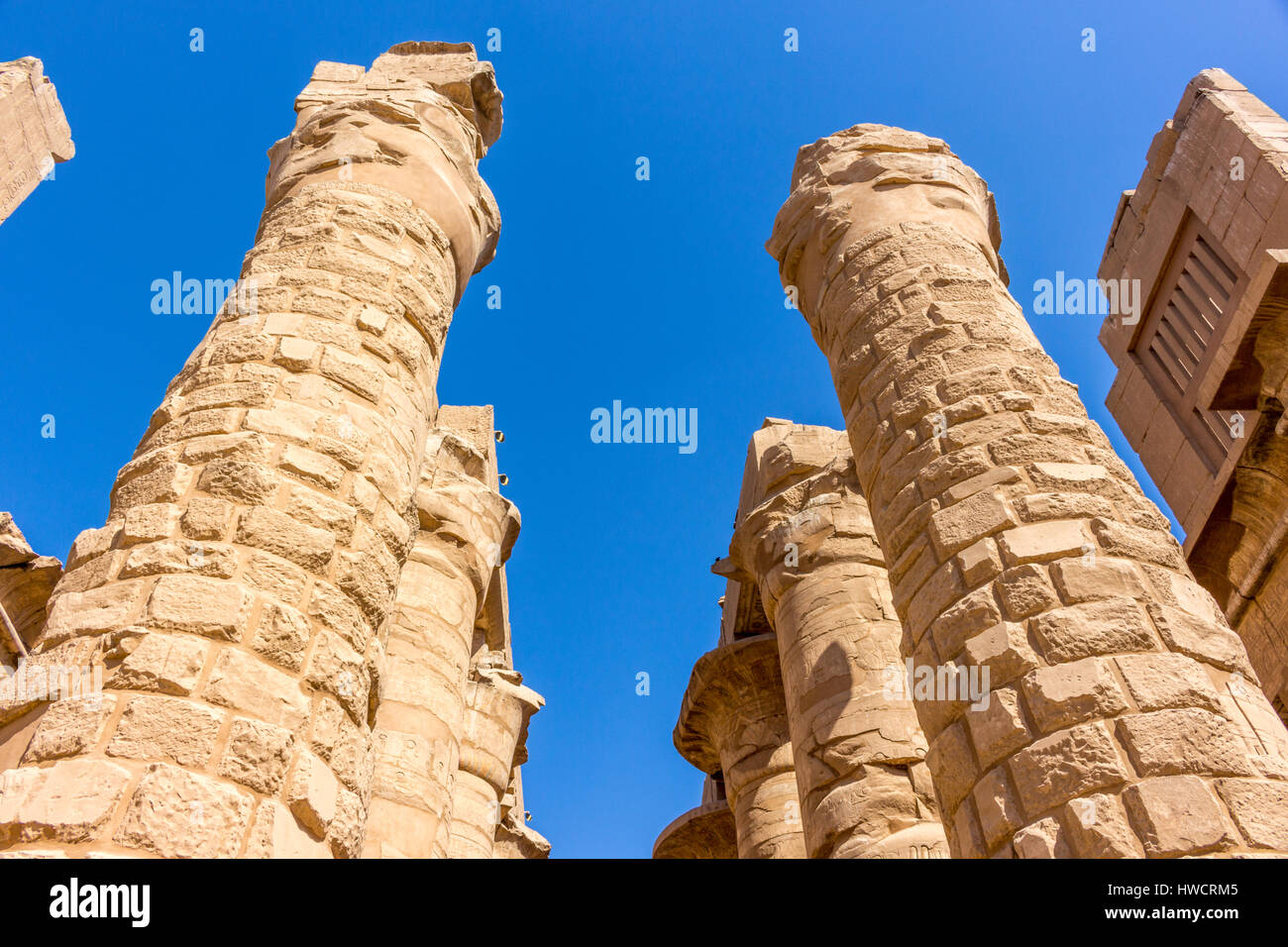 Säulen in Luxor Stock Photo