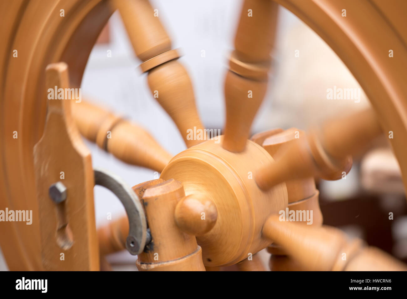 Spinning wheel in action Stock Photo Alamy