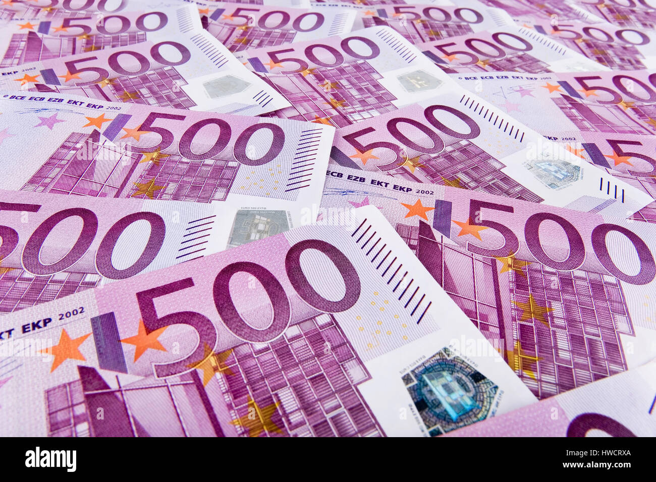 500th euro of notes, 500er Euro Scheine Stock Photo