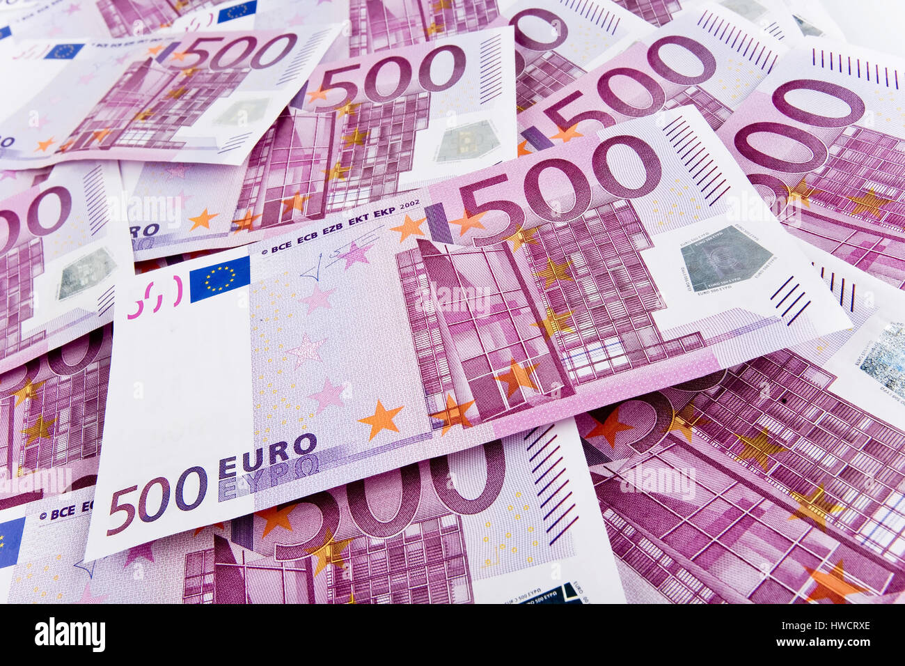 500th euro of notes, 500er Euro Scheine Stock Photo