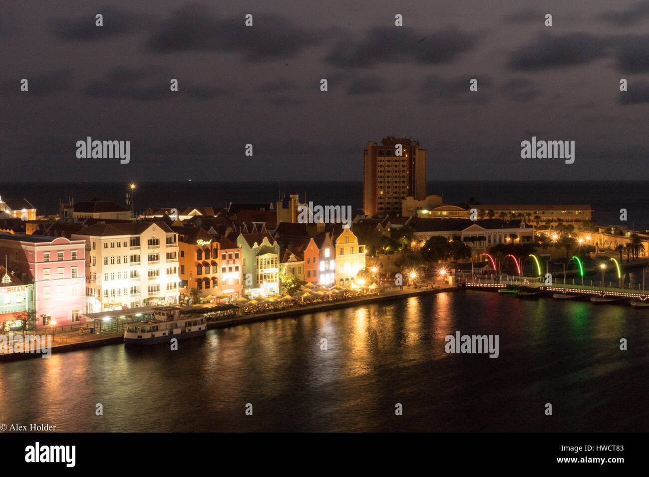 Curacao Dutch Caribbean skyline Stock Photo