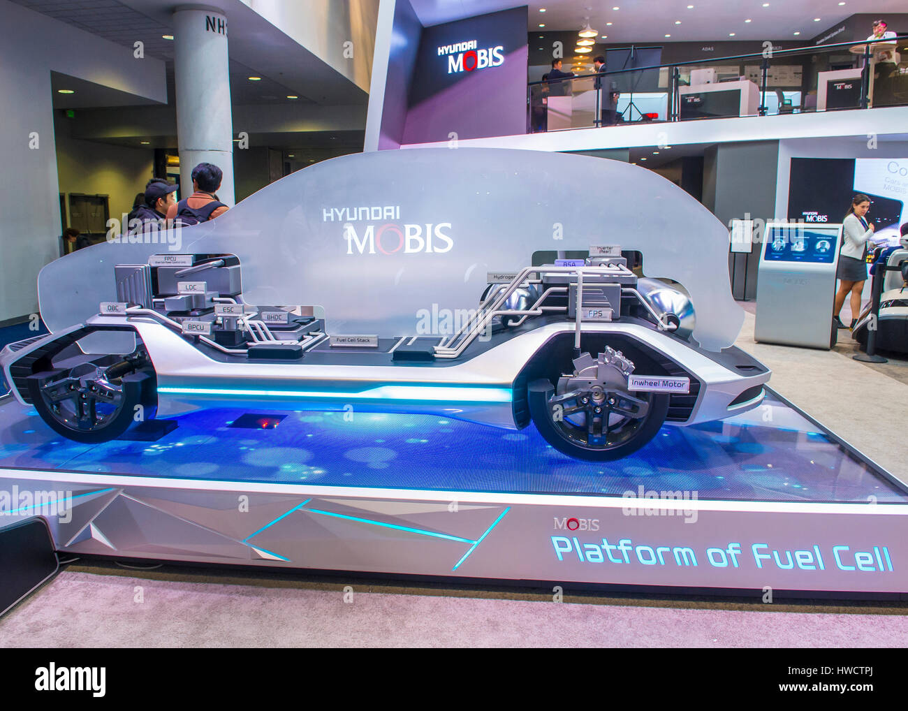 LAS VEGAS - JAN 08 : The Hyundai Mobis Concept car at the CES Show in ...