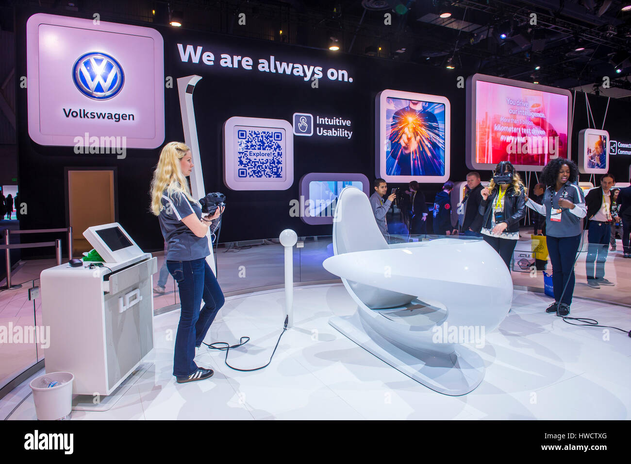 Vw Las Vegas >> Las Vegas Jan 08 Virtual Reality Demonstration At The Volkswagen Vw Las Vegas >> Las Vegas Jan 08 Virtual Reality Demonstration At The Volkswagen