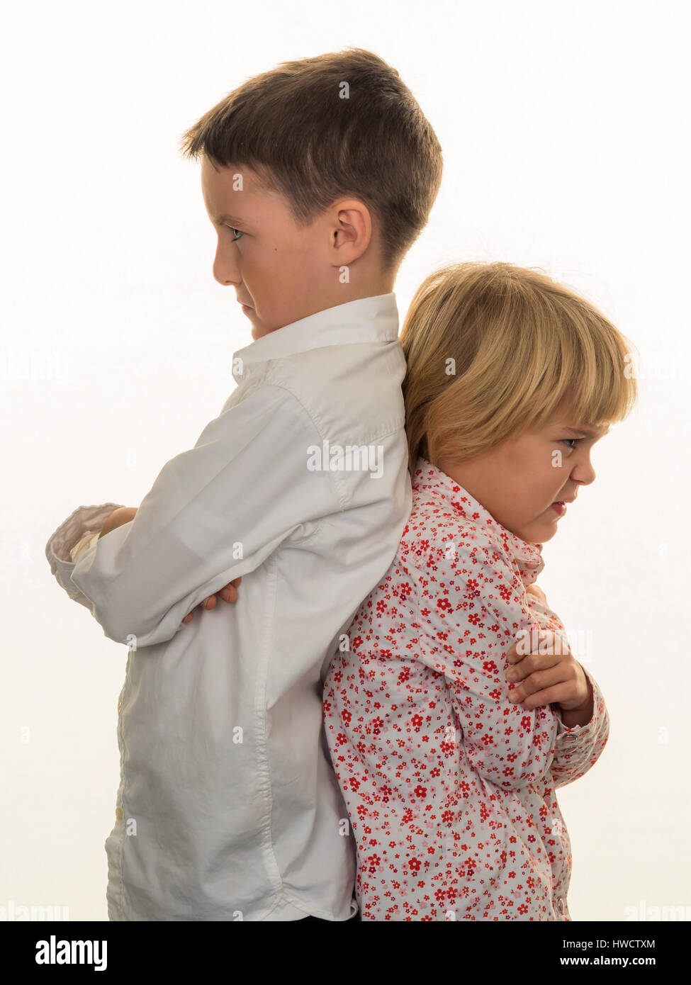 Two children with play, Zwei Kinder beim spielen Stock Photo - Alamy