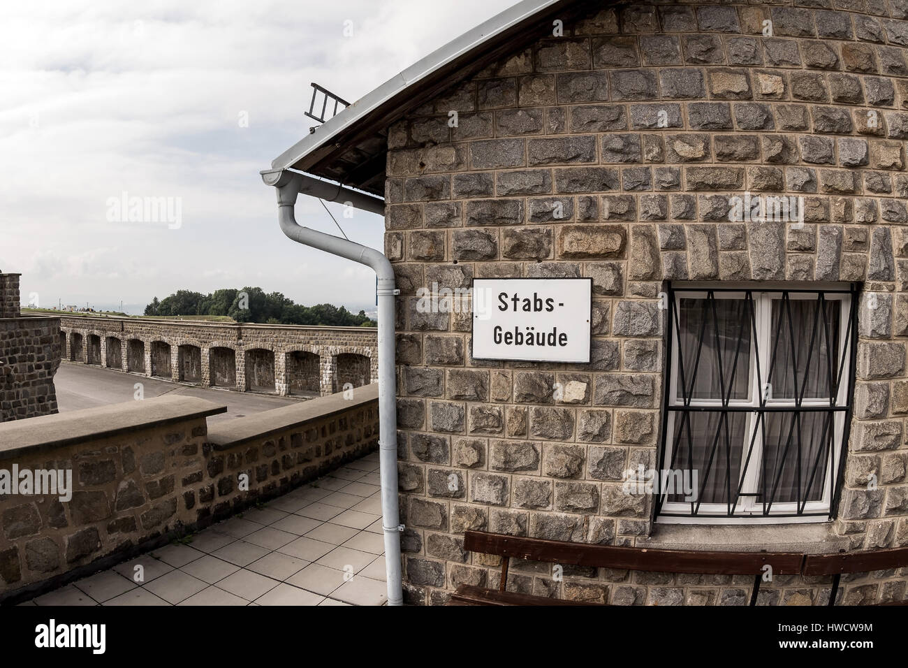 The concentration camp Mauthausen in Austria. Concentration camp of the step III from 1938 to 1945, Das Konzentrationslager Mauthausen in Österreich.  Stock Photo