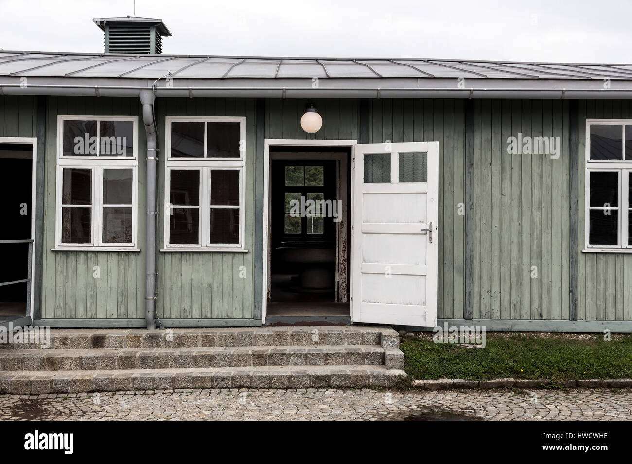 Prisoner's barrack in the concentration camp Mauthausen in Austria. Concentration camp of the step III from 1938 to 1945, Häftlingsbaracke im  Konzent Stock Photo