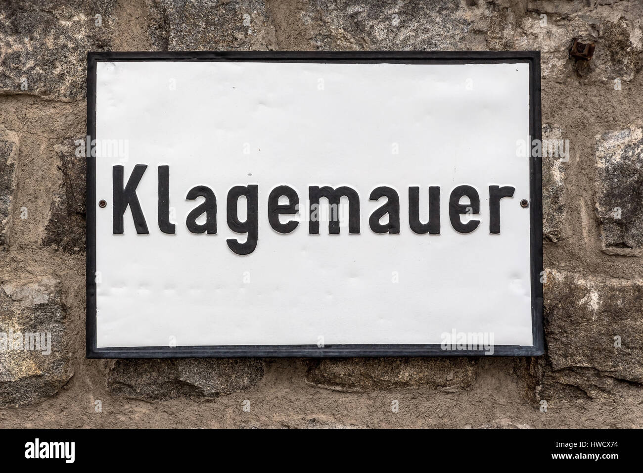 Prisoner's barrack in the concentration camp Mauthausen in Austria. Concentration camp of the step III from 1938 to 1945, Häftlingsbaracke im Konzentr Stock Photo